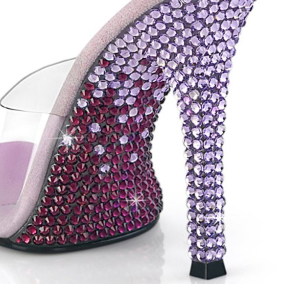 Rhinestone Clear High Heel Shoes - Picture 5 of 8